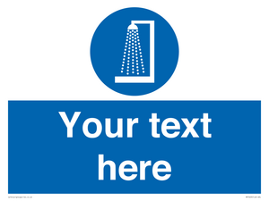 Custom mandatory shower before entering